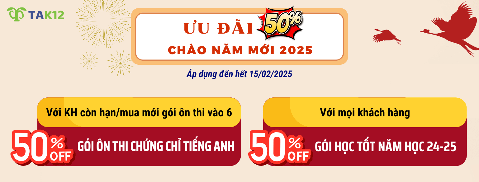 Ưu đãi chào năm mới 2025